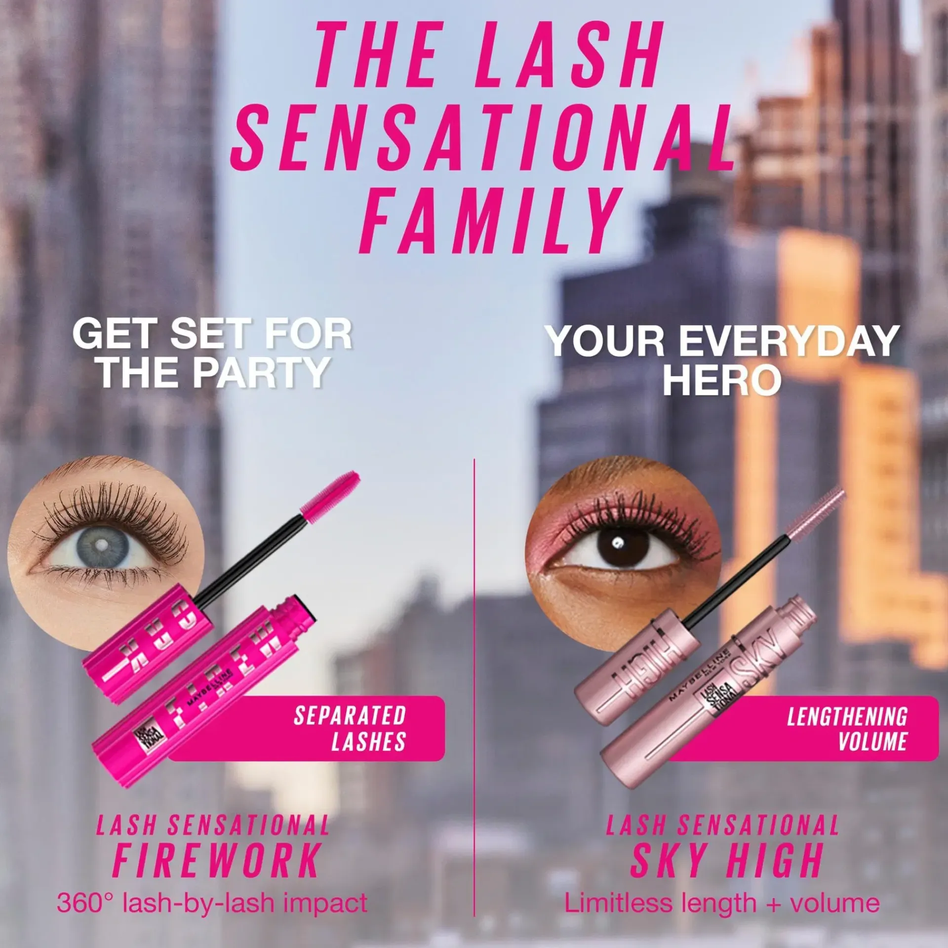 Maybelline Silmämeikit<New York Lash Sensational Firework Very Black maskara 10ml