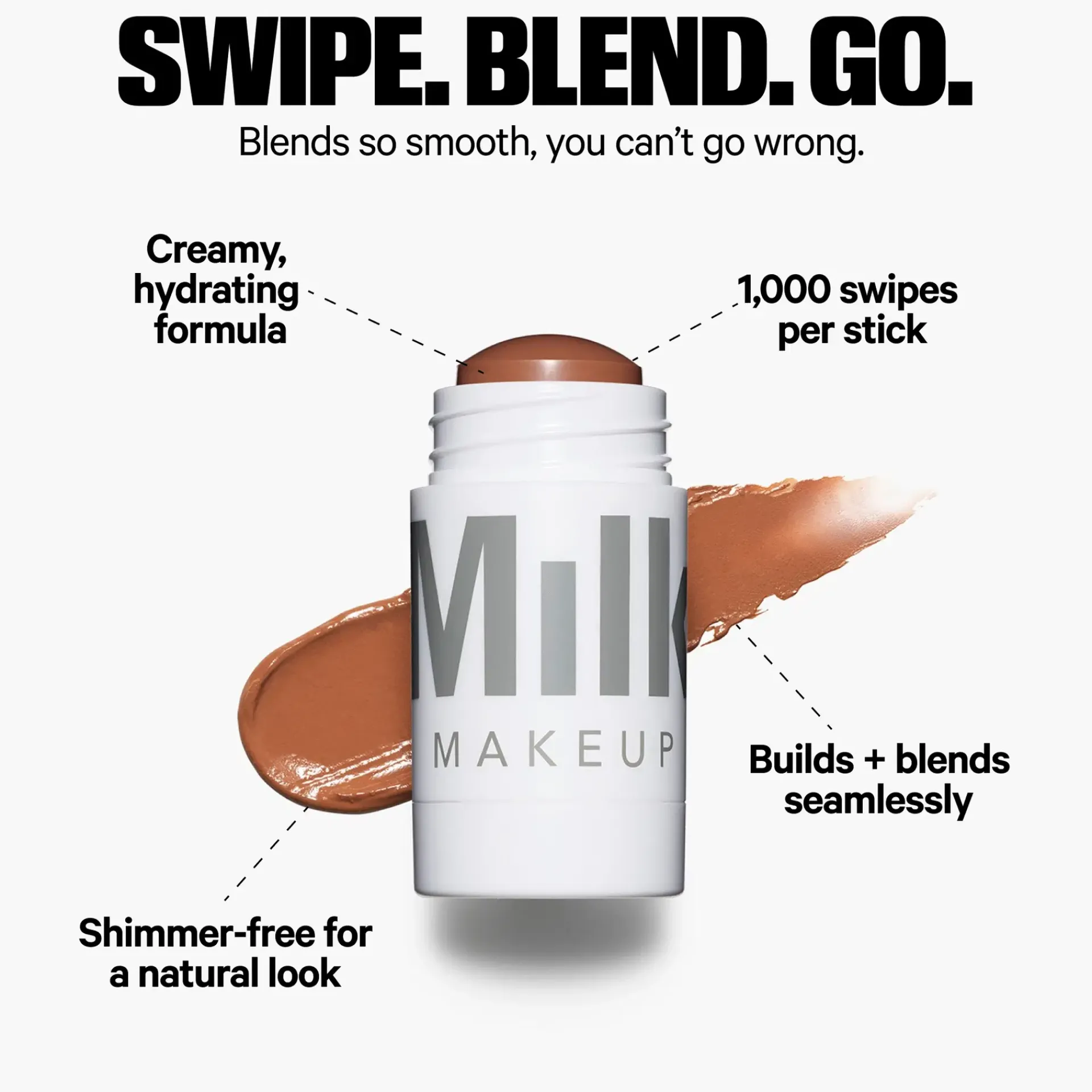 Milk Makeup Kasvomeikit<Matte Bronzer Stick aurinkopuuteripuikko 5,7 g