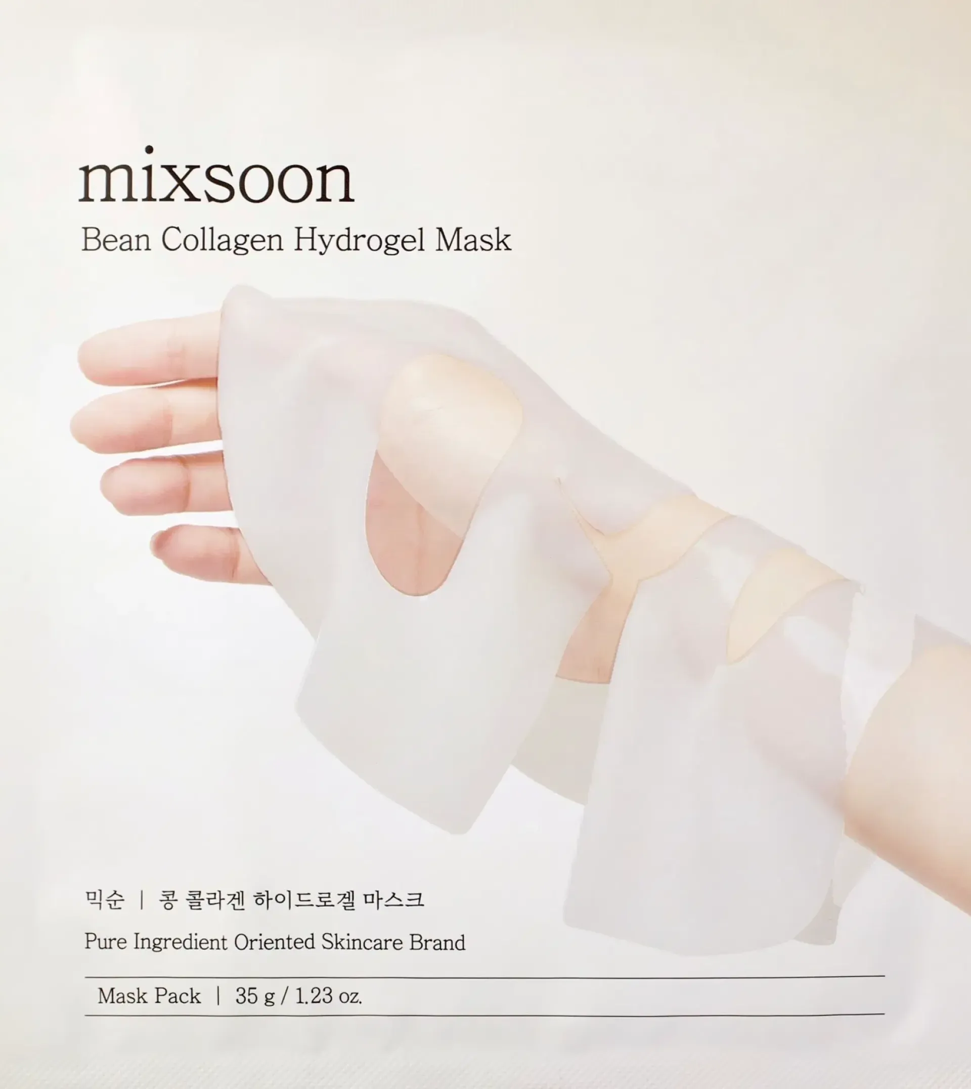 Mixsoon Kasvojenhoito<Bean Collagen Hydrogel Mask 3 pcs-kangasnaamiot