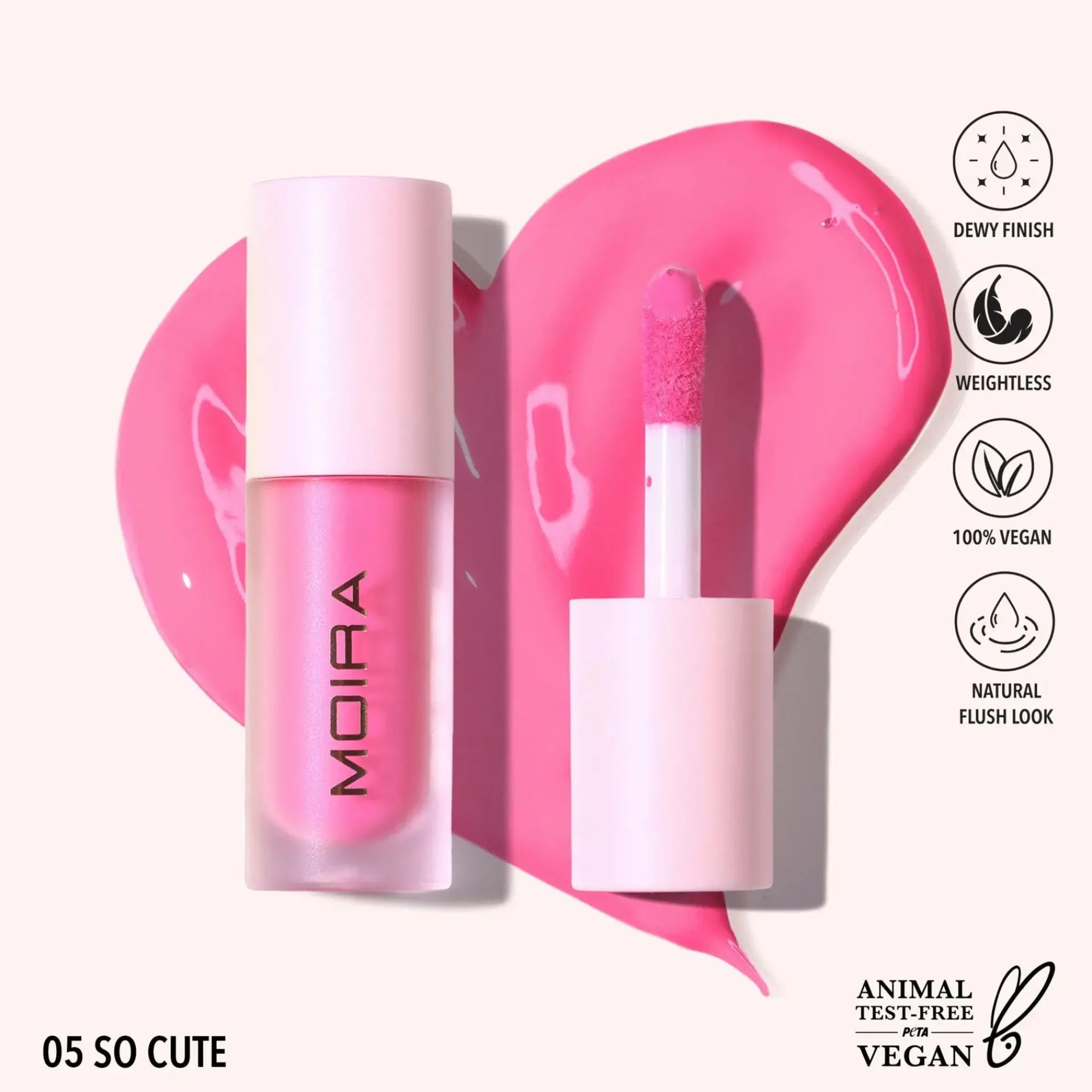 MOIRA Cosmetics Kasvomeikit<MOIRA Love Steady Liquid Blush nestemäinen poskipuna 4,8 g