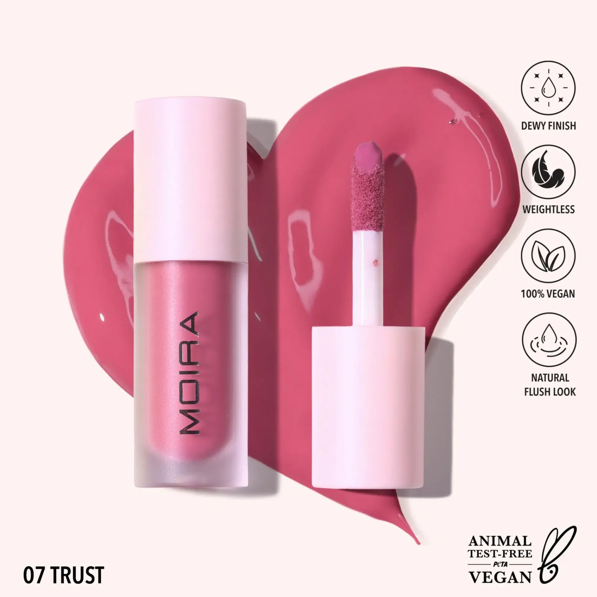 MOIRA Cosmetics Kasvomeikit<MOIRA Love Steady Liquid Blush nestemäinen poskipuna 4,8 g
