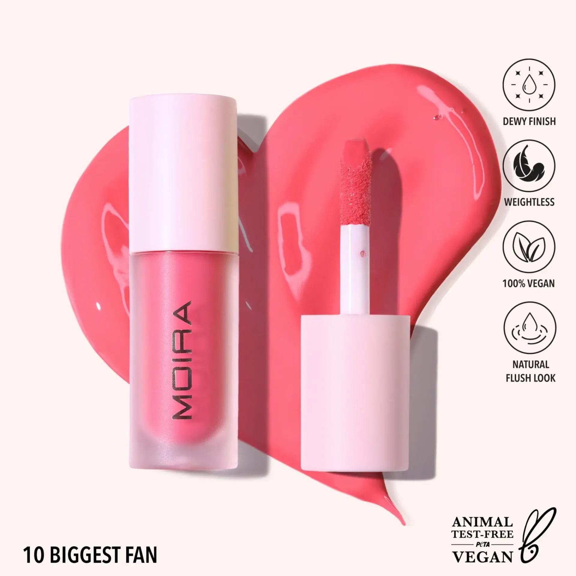 MOIRA Cosmetics Kasvomeikit<MOIRA Love Steady Liquid Blush nestemäinen poskipuna 4,8 g