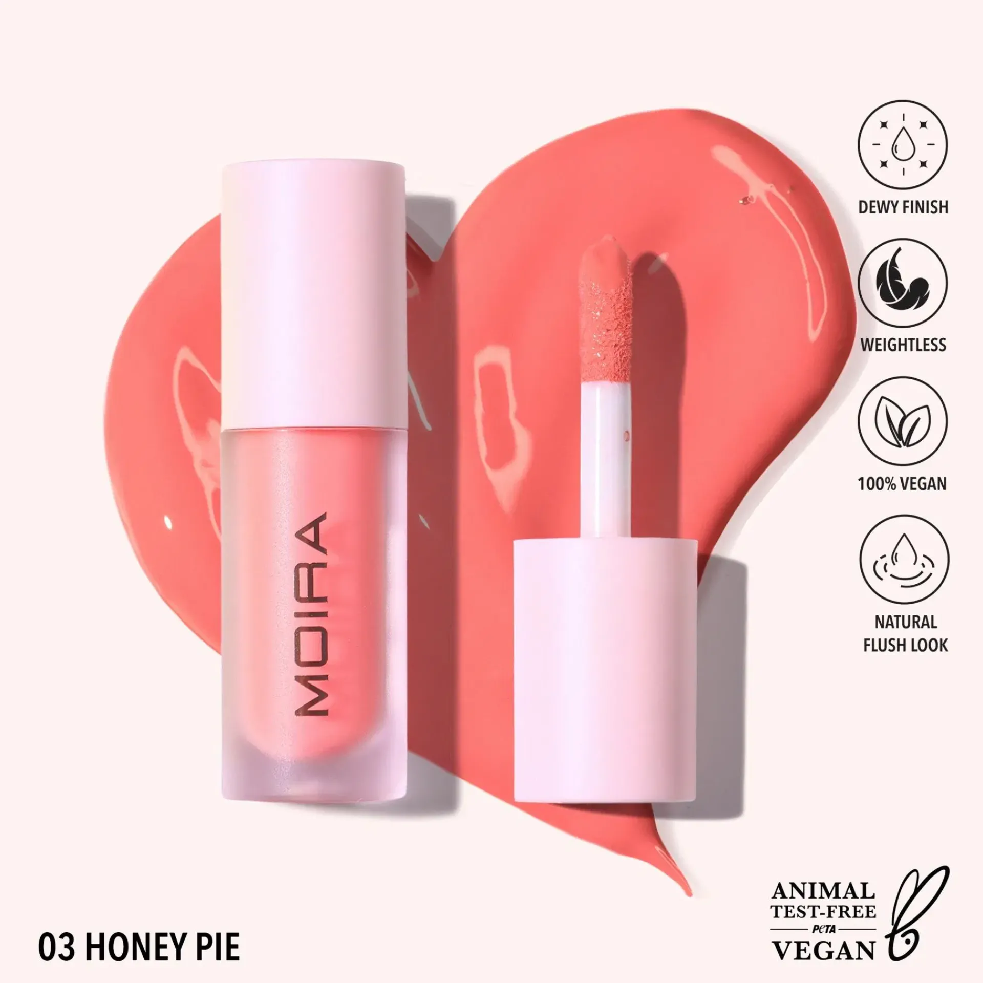 MOIRA Cosmetics Kasvomeikit<MOIRA Love Steady Liquid Blush nestemäinen poskipuna 4,8 g