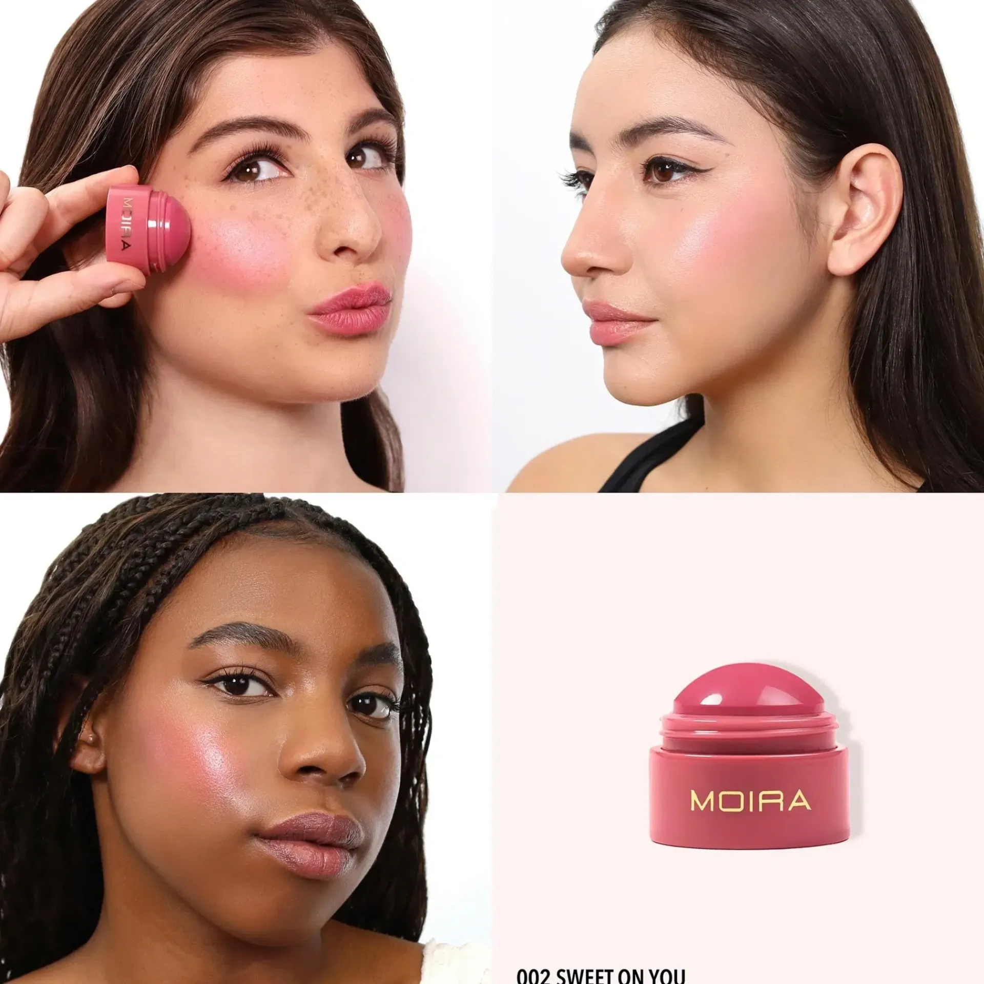 MOIRA Cosmetics Kasvomeikit<MOIRA Soft Blush Balm poskipuna