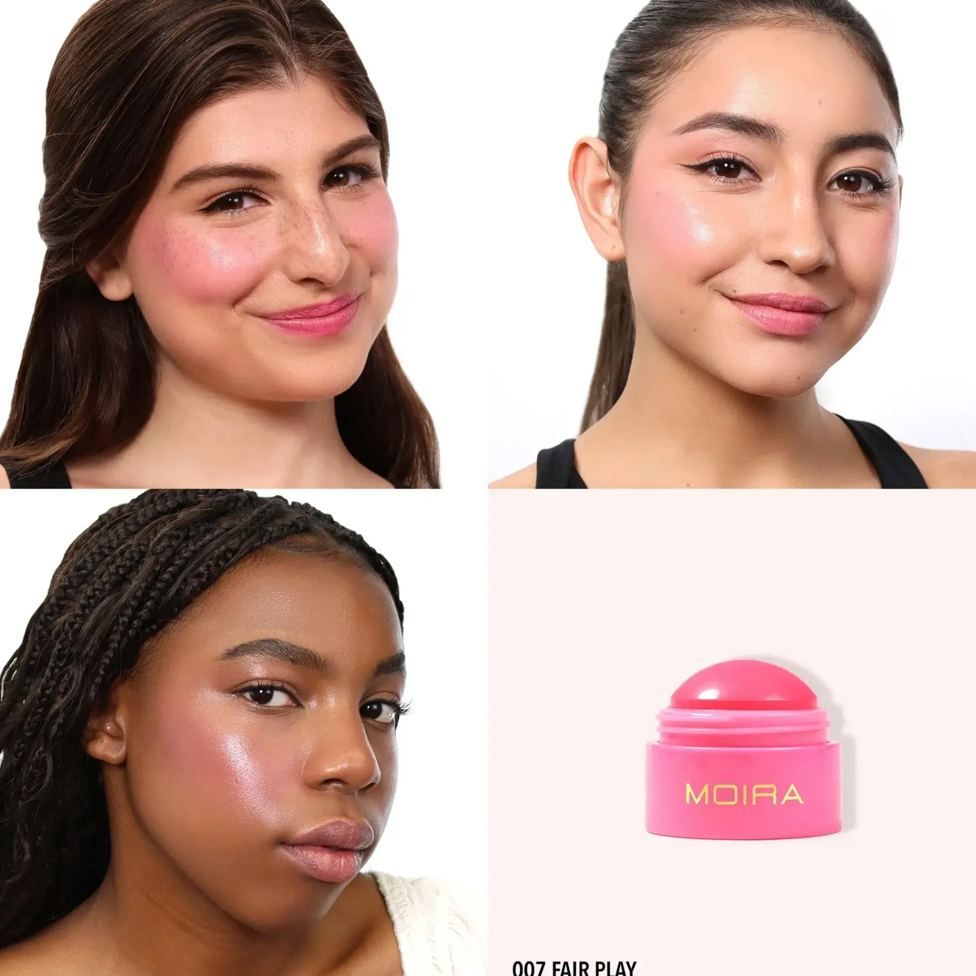 MOIRA Cosmetics Kasvomeikit<MOIRA Soft Blush Balm poskipuna