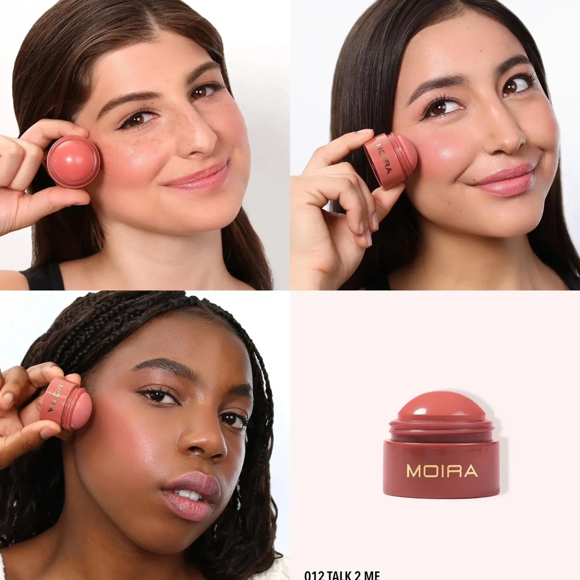 MOIRA Cosmetics Kasvomeikit<MOIRA Soft Blush Balm poskipuna