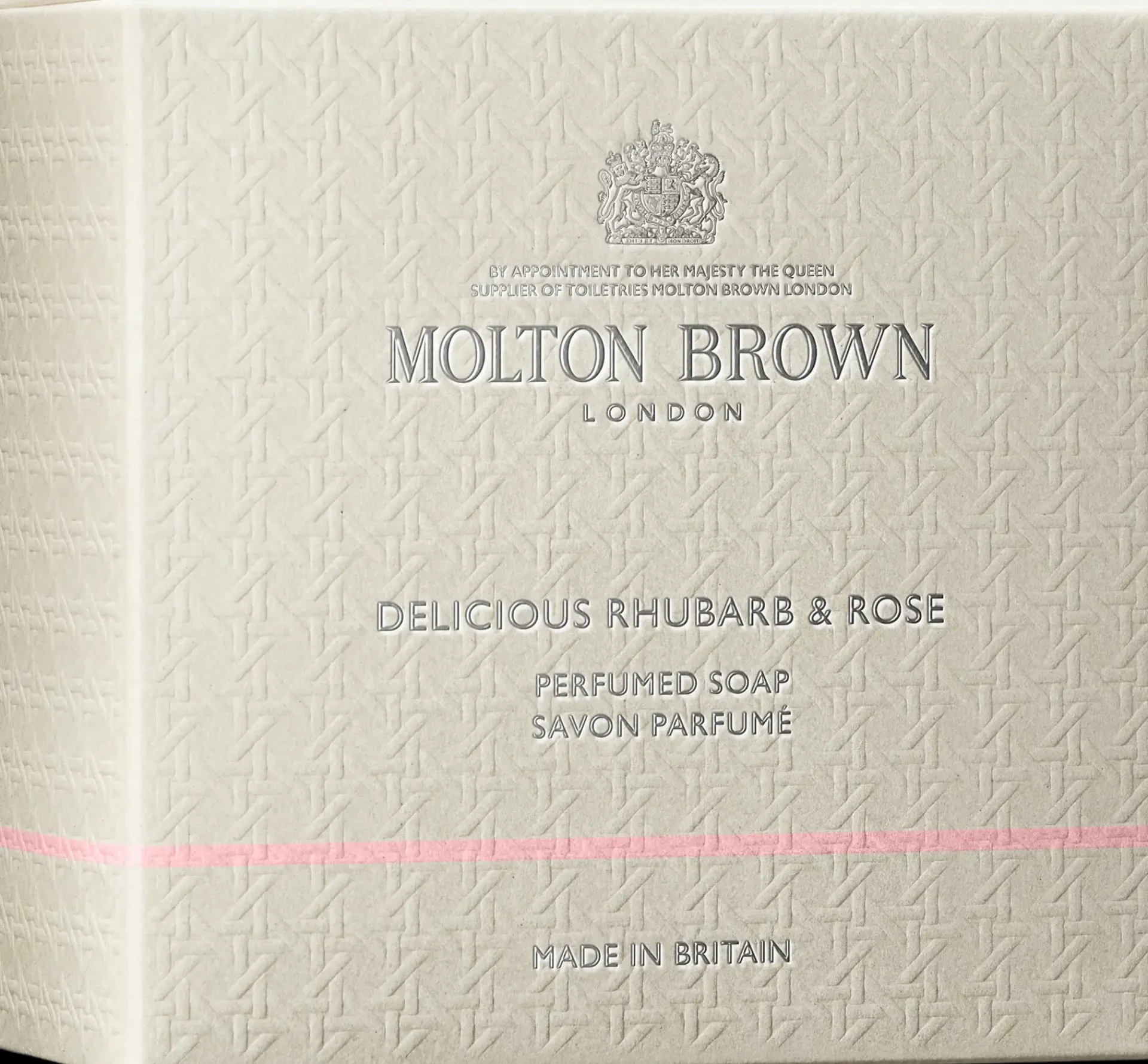 Molton Brown Vartalonhoito<Delicious Rhubarb & Rose Perfumed Soap tuoksusaippua 150g