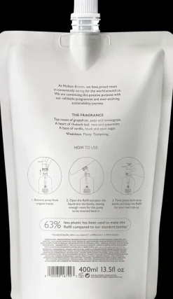 Molton Brown Vartalonhoito<Delicious Rhubarb & Rose Hand Wash Refill käsisaippuan täyttöpakkaus 400 ml