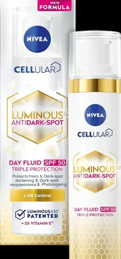 NIVEA Kasvojenhoito<40ml Cellular Luminous630 Anti Dark-Spot Day Fluid sk 50 -päivävoide