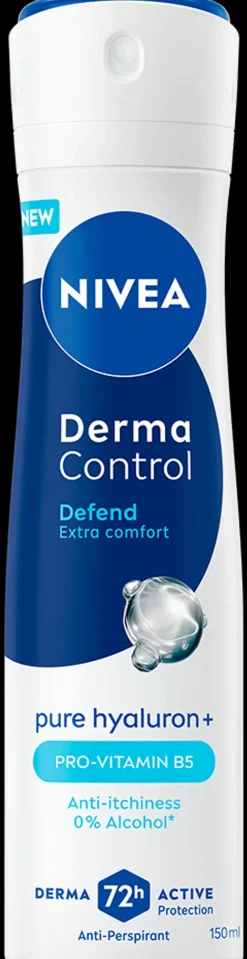 NIVEA Vartalonhoito<150ml Derma Control Defend Deo Spray -antiperspirantti