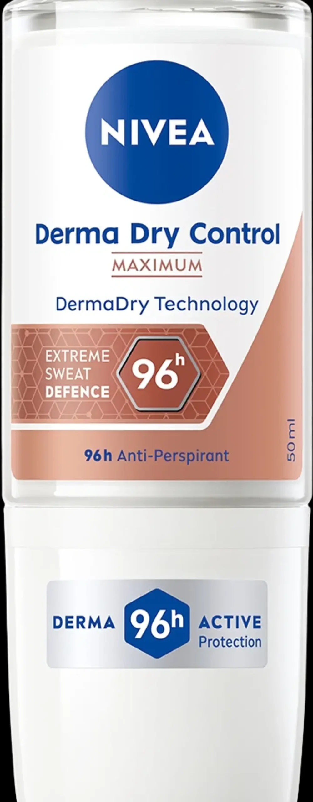 NIVEA Vartalonhoito<50ml Derma Dry Control Maximum Roll-on -antiperspirantti