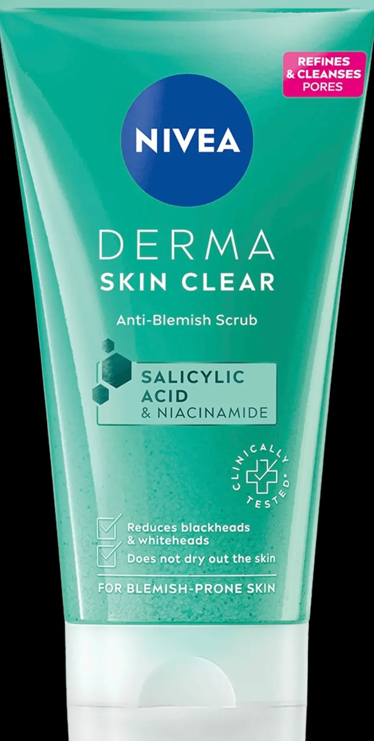 NIVEA Kasvojenhoito<150ml Derma Skin Clear Anti-Blemish Scrub -kuorintavoide
