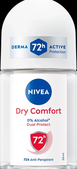 NIVEA Vartalonhoito<25ml Dry Comfort Deo Roll-on -antiperspirantti
