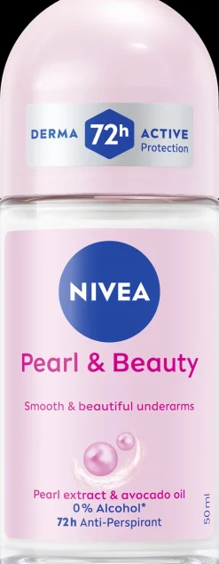 NIVEA Vartalonhoito<50ml Pearl & Beauty Deo Roll-on -antiperspirantti