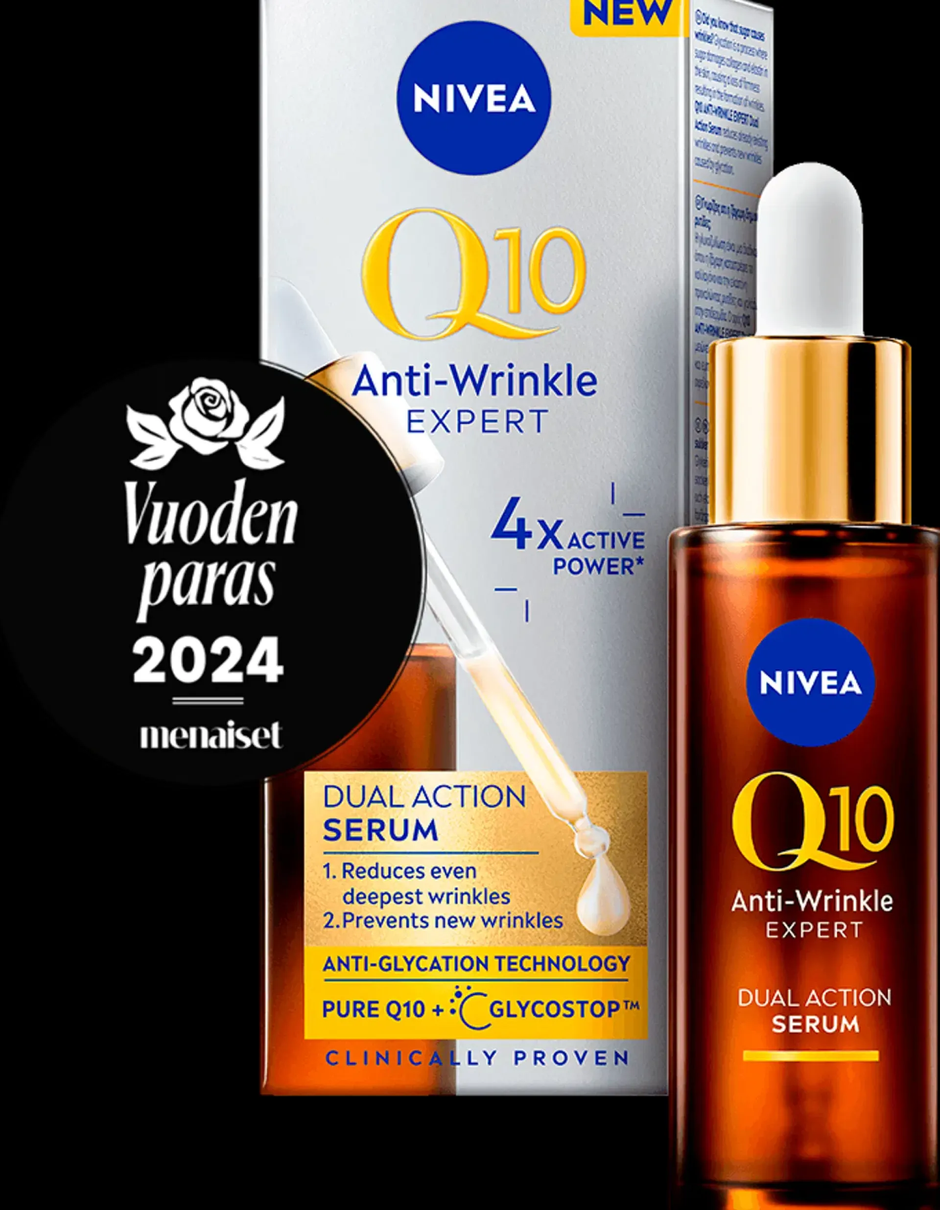 NIVEA Kasvojenhoito<30ml Q10 Anti-Wrinkle Expert Dual Action -kasvoseerumi
