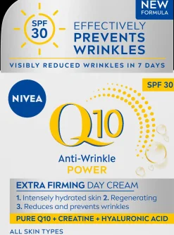 NIVEA Kasvojenhoito<50ml Q10 Anti-Wrinkle Power Extra Firming Day Cream SPF30 -päivävoide