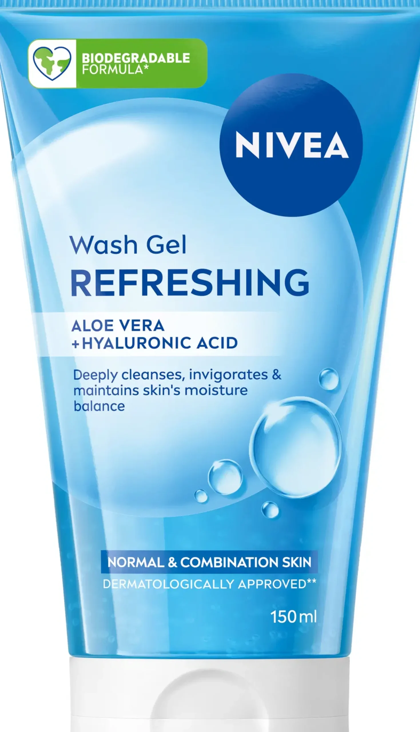 NIVEA Kasvojenhoito<150ml Refreshing Wash Gel -puhdistusgeeli