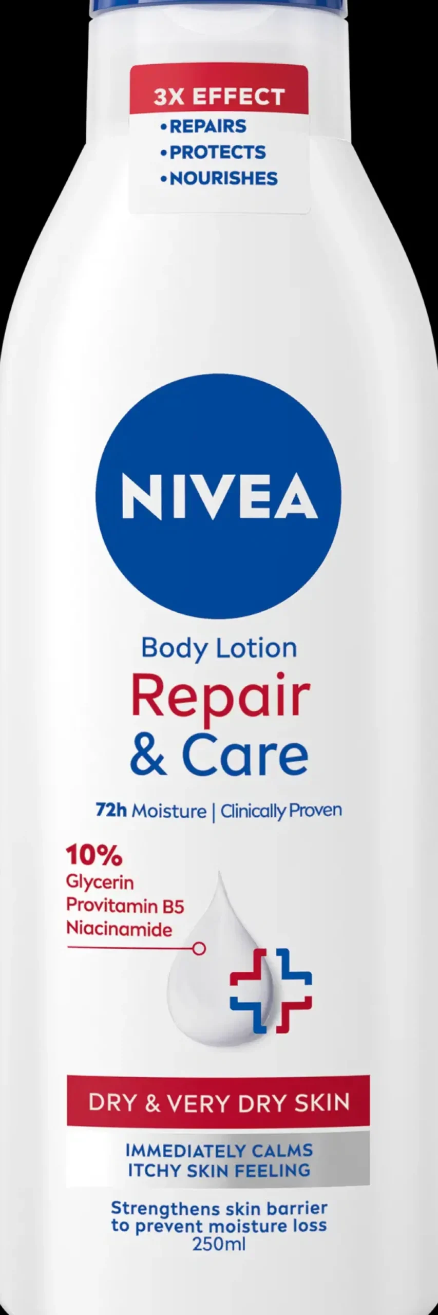 NIVEA Vartalonhoito<250ml Repair & Care Body Lotion -vartaloemulsio