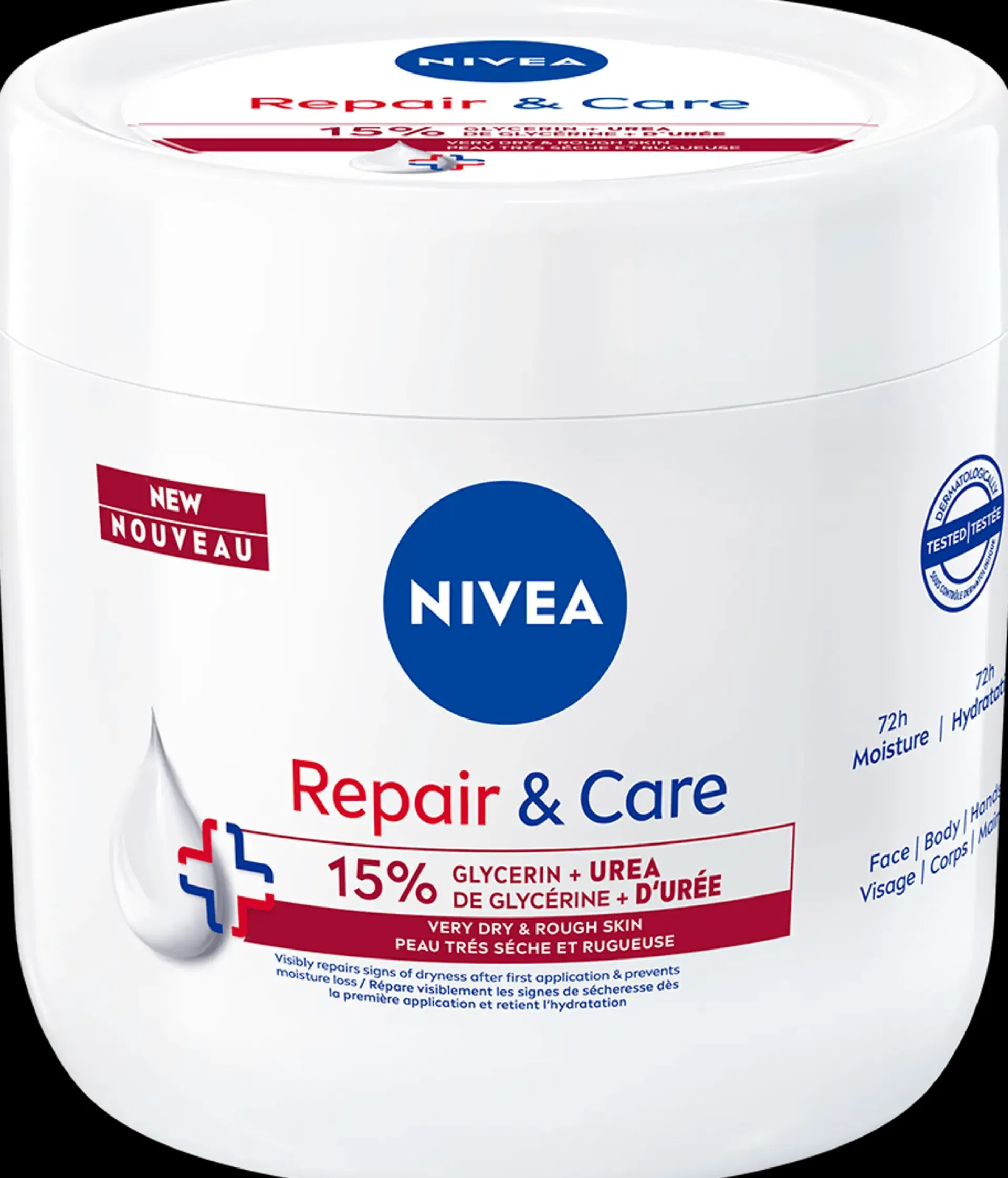 NIVEA Vartalonhoito<400ml Repair & Care Body Cream -vartalovoide