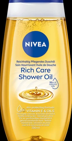 NIVEA Vartalonhoito<200ml Rich Caring Shower Oil -suihkuöljy