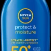 NIVEA Aurinkotuotteet<SUN 100ml Protect & Moisture Sun Lotion SK50+ -aurinkosuojavoide