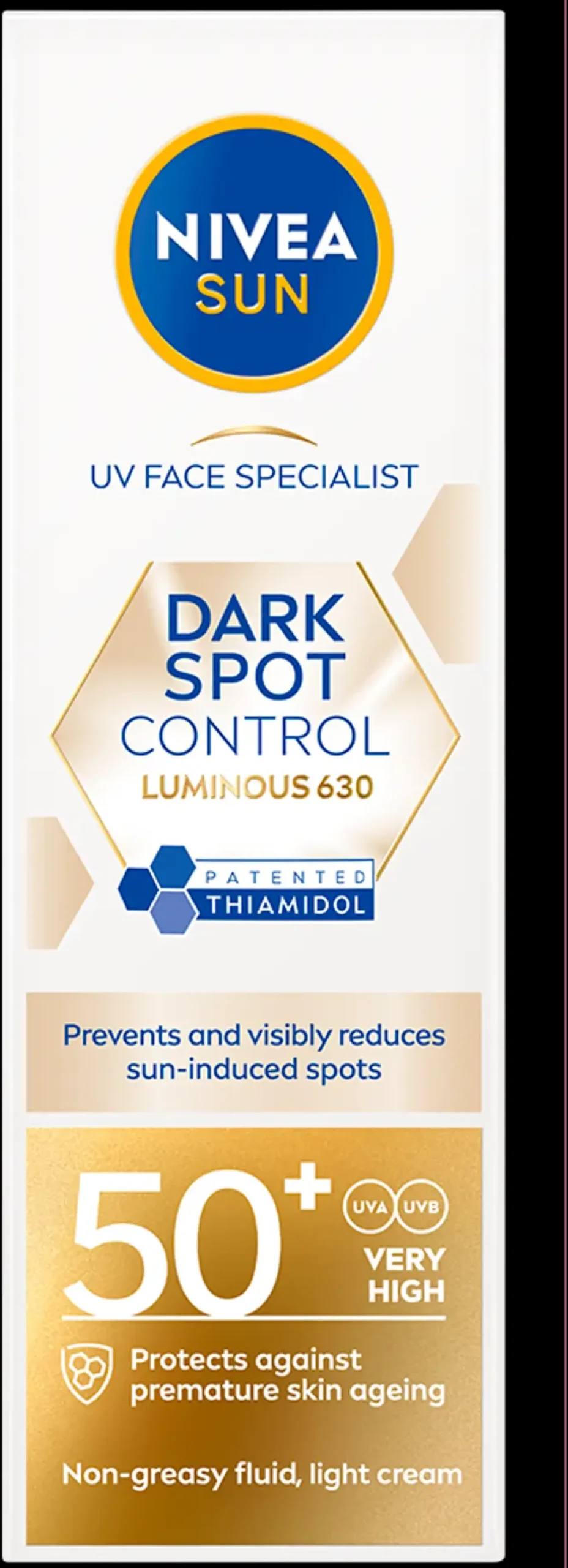 NIVEA Aurinkotuotteet<SUN 40ml UV Face LUMINOUS630® Spot Control SK50+ -aurinkovoide