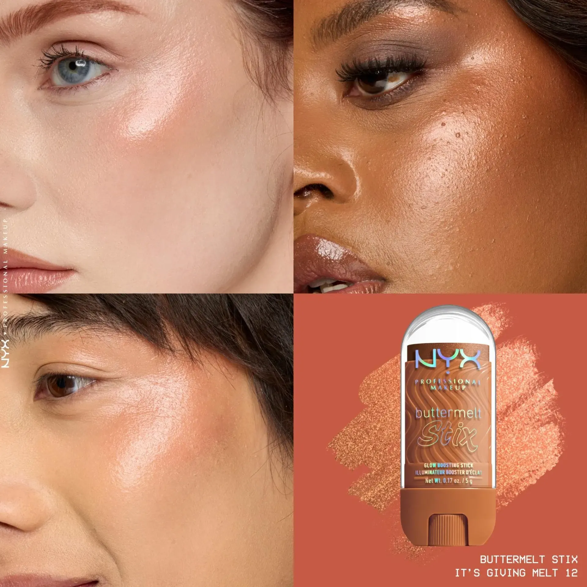 NYX Professional Makeup Kasvomeikit<Buttermelt Glaze Stix -korostuspuikko 8 ml