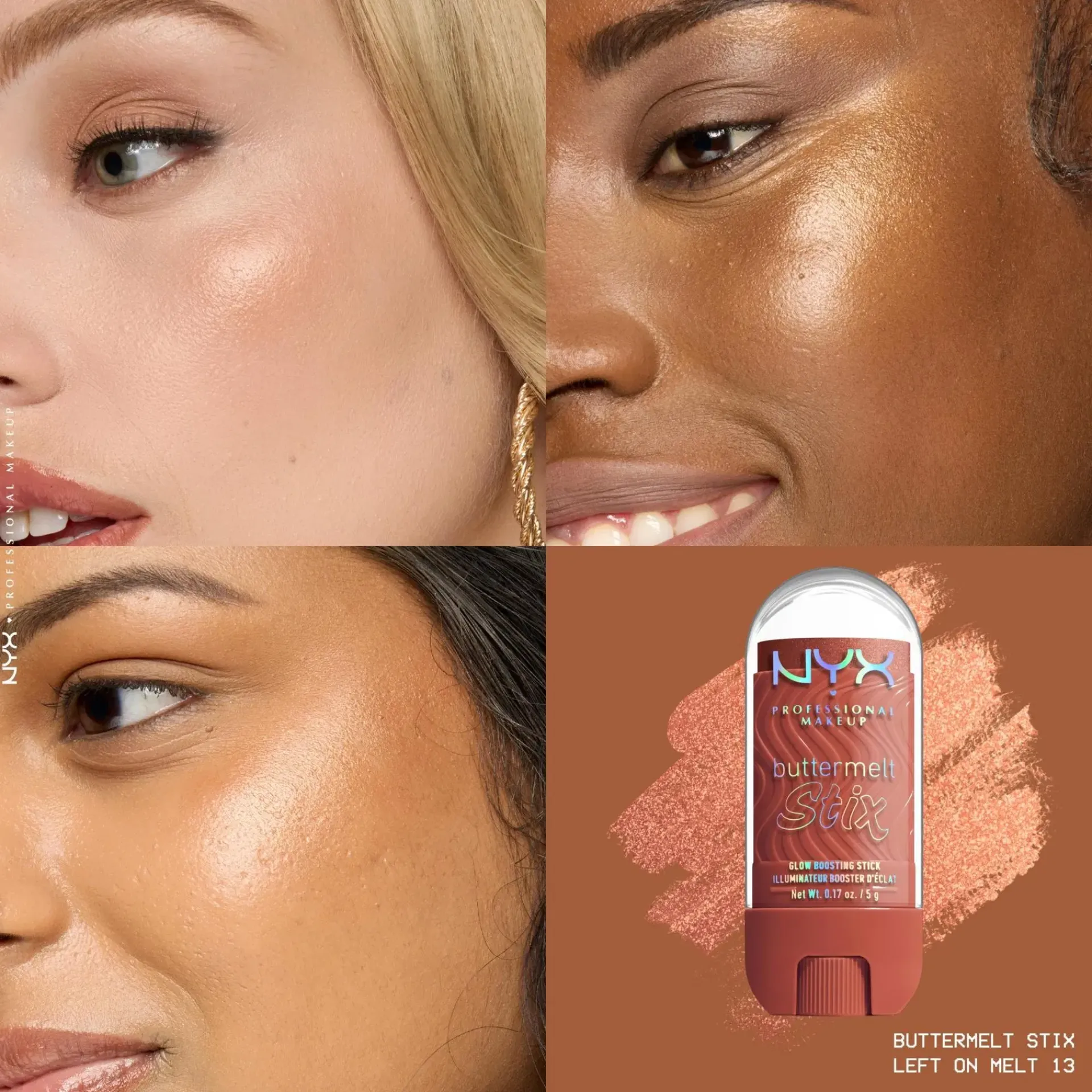 NYX Professional Makeup Kasvomeikit<Buttermelt Glaze Stix -korostuspuikko 8 ml
