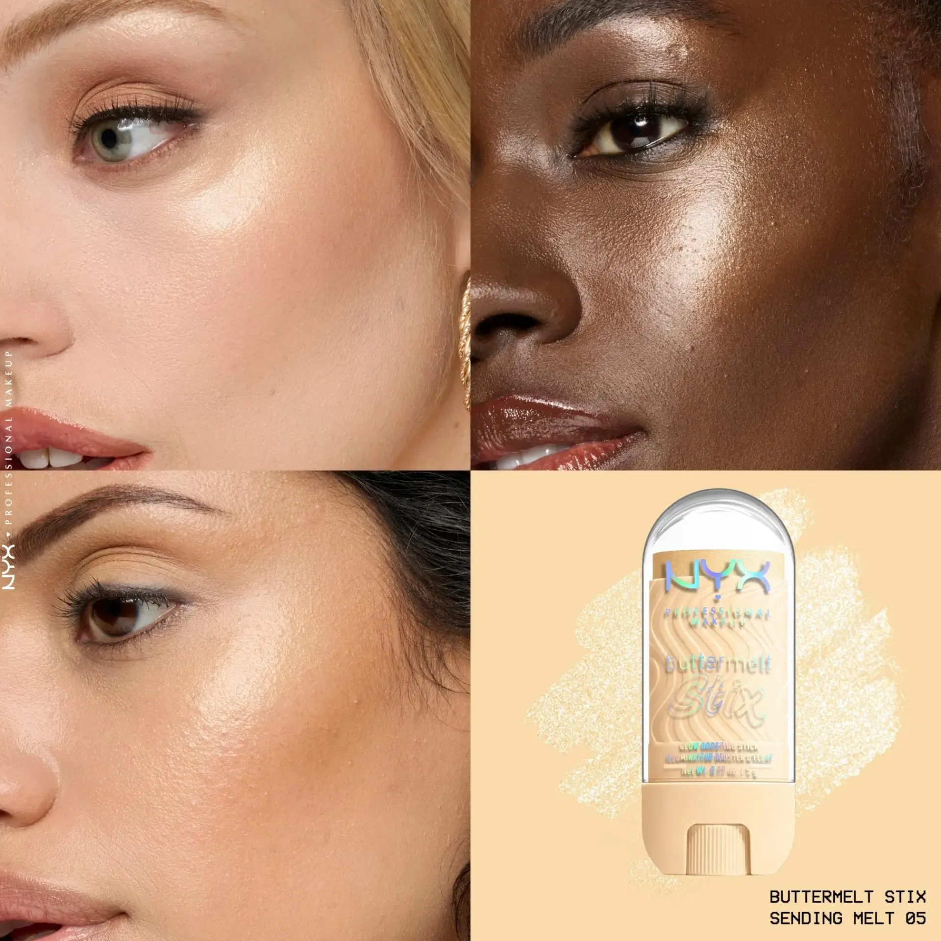 NYX Professional Makeup Kasvomeikit<Buttermelt Glaze Stix -korostuspuikko 8 ml