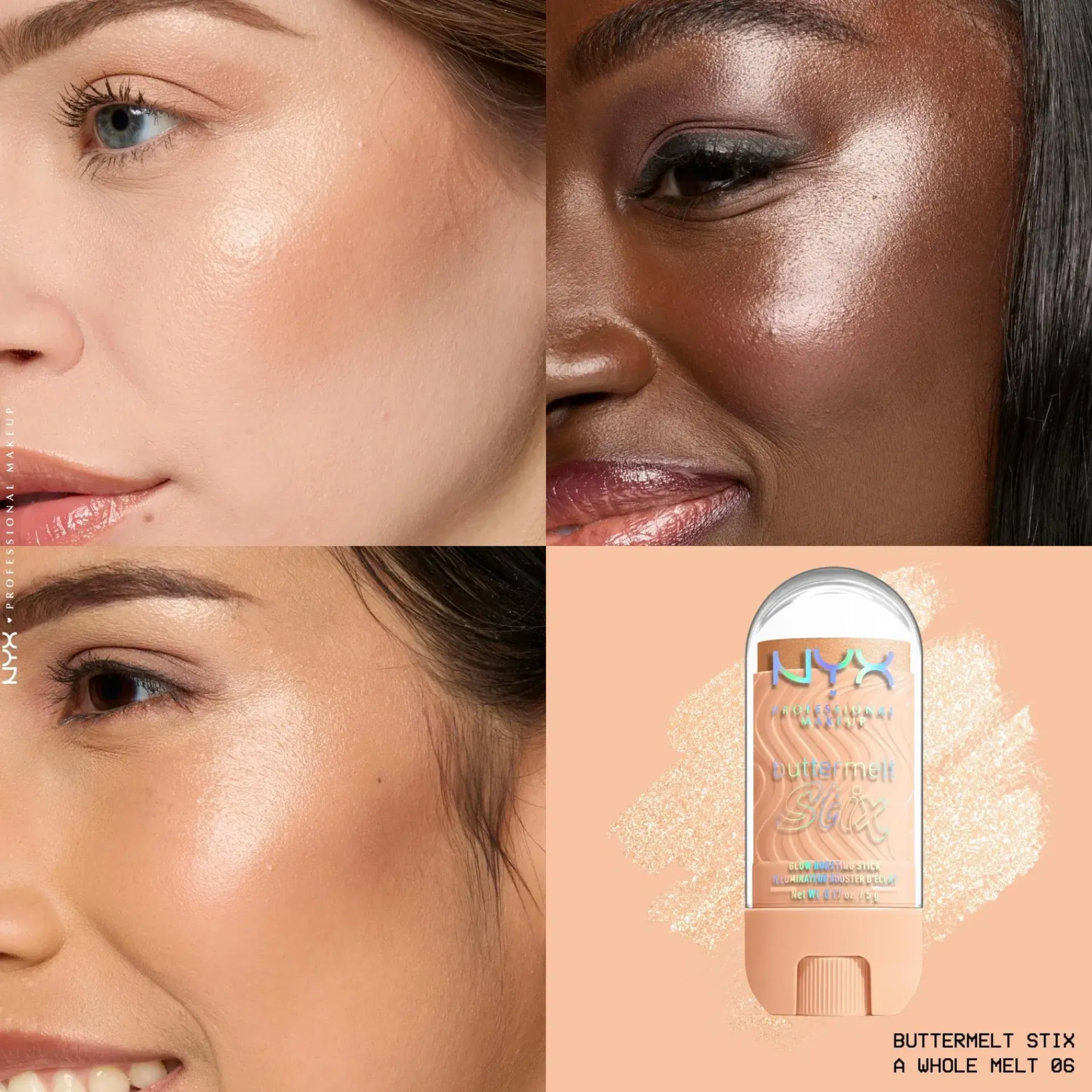 NYX Professional Makeup Kasvomeikit<Buttermelt Glaze Stix -korostuspuikko 8 ml