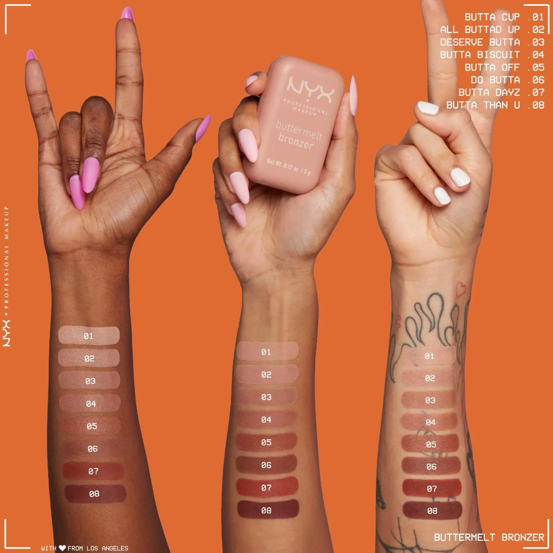 NYX Professional Makeup Kasvomeikit<Buttermelt Bronzer aurinkopuuteri 5 g