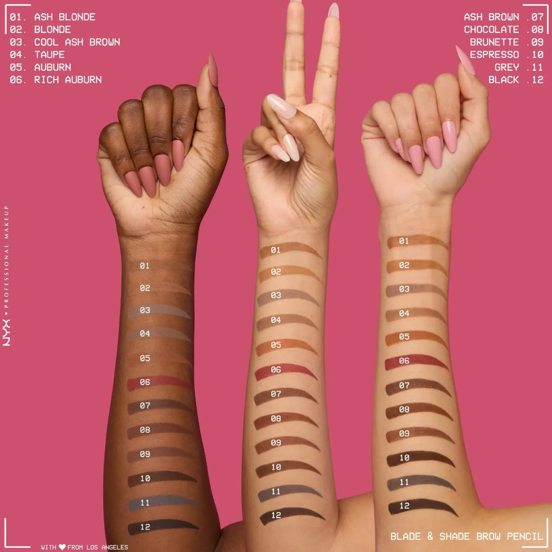 NYX Professional Makeup Silmämeikit<Blade & Shade Brow Pencil kulmakynä 0,1 g