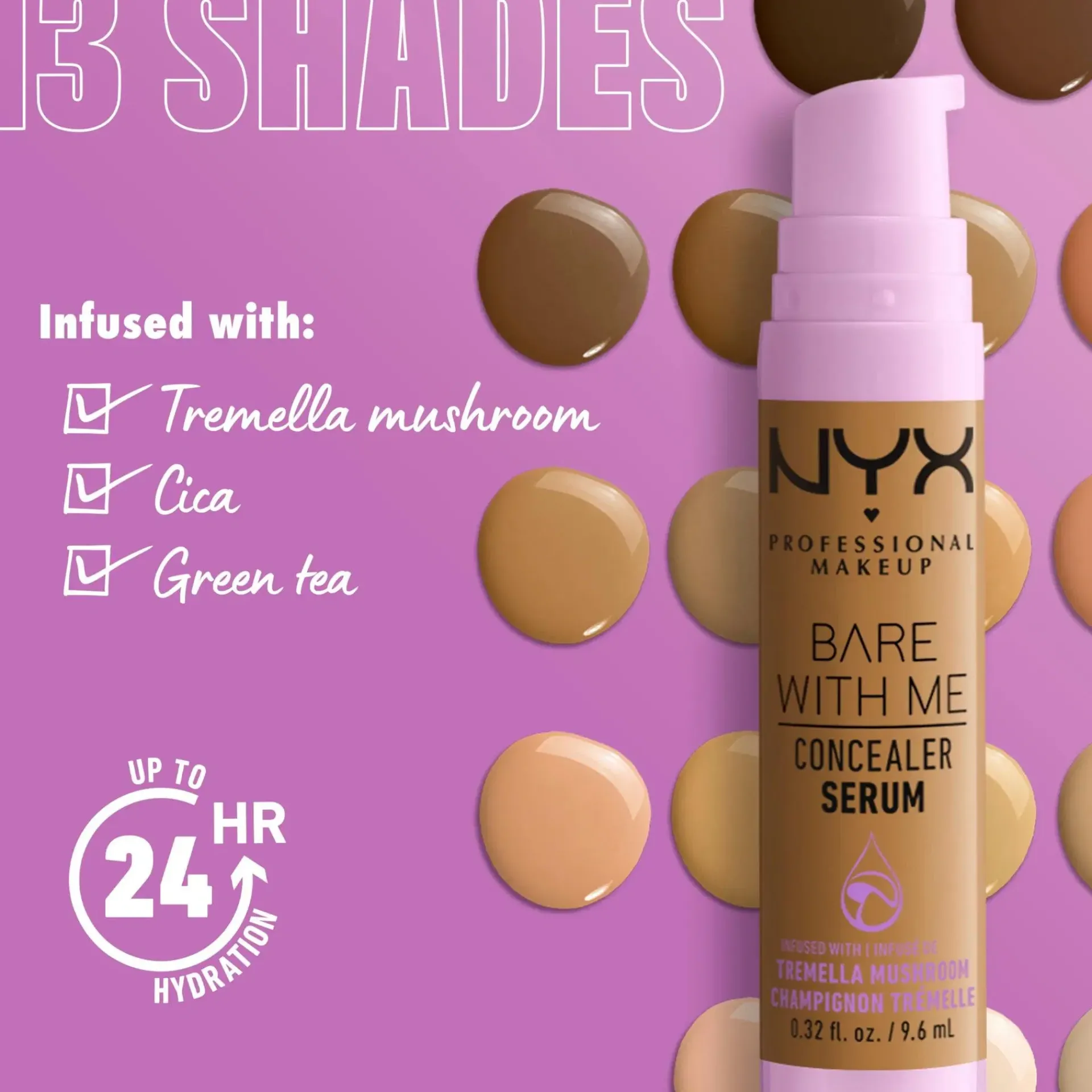 NYX Professional Makeup Kasvomeikit<Bare With Me Concealer Serum peitevoide 9,6 ml