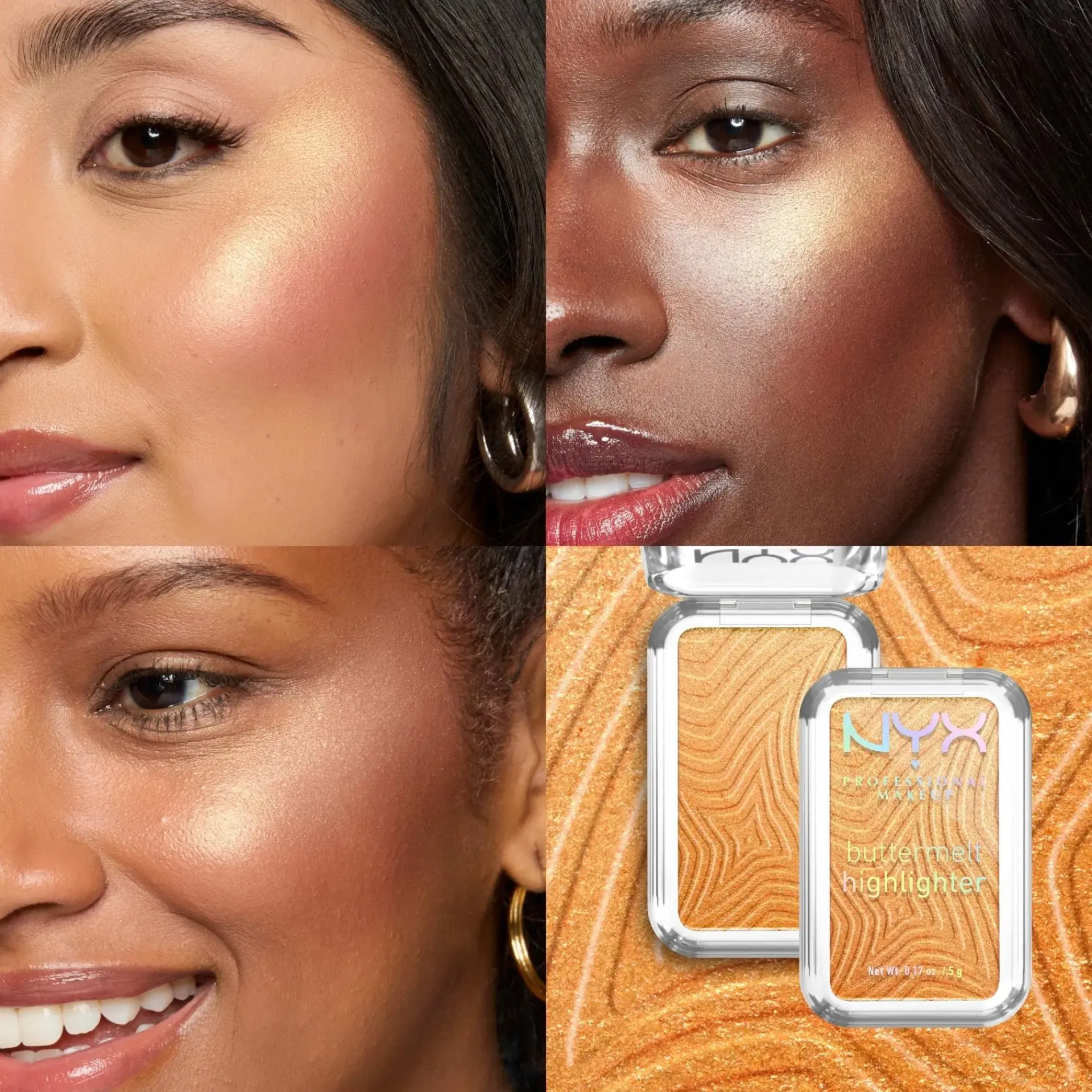 NYX Professional Makeup Kasvomeikit<Buttermelt korostuspuuteri 5 g