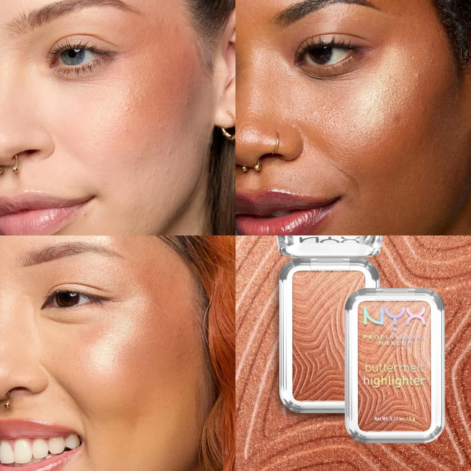 NYX Professional Makeup Kasvomeikit<Buttermelt korostuspuuteri 5 g