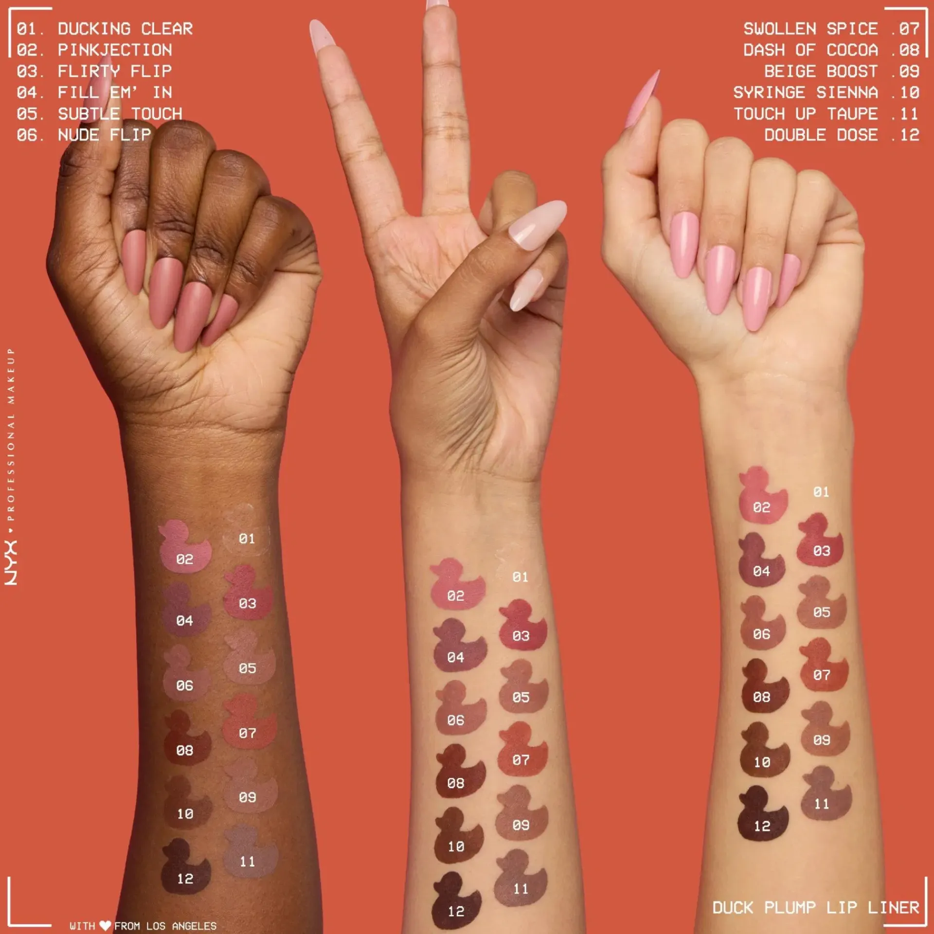 NYX Professional Makeup Huulimeikit<Duck Plump Lip Liner huultenrajauskynä 0,3 g