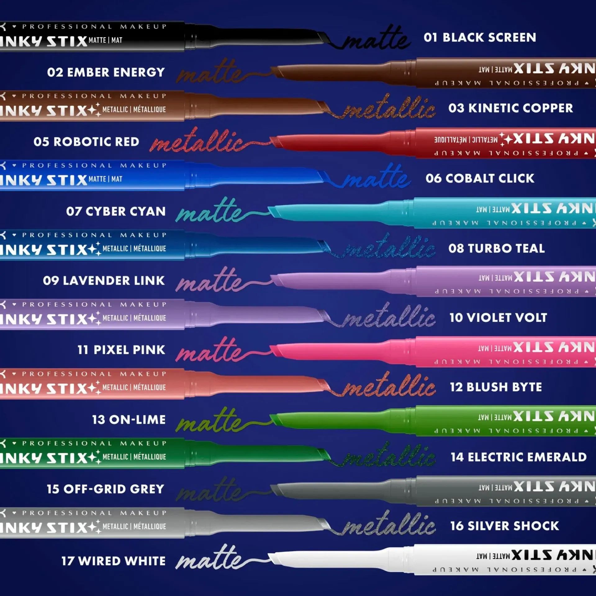 NYX Professional Makeup Silmämeikit<Epic Inky Stix -silmänrajauskynä
