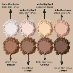 NYX Professional Makeup Kasvomeikit<Highlight & Contour Pro Palette korostusväripaletti 8 x 2,7 g