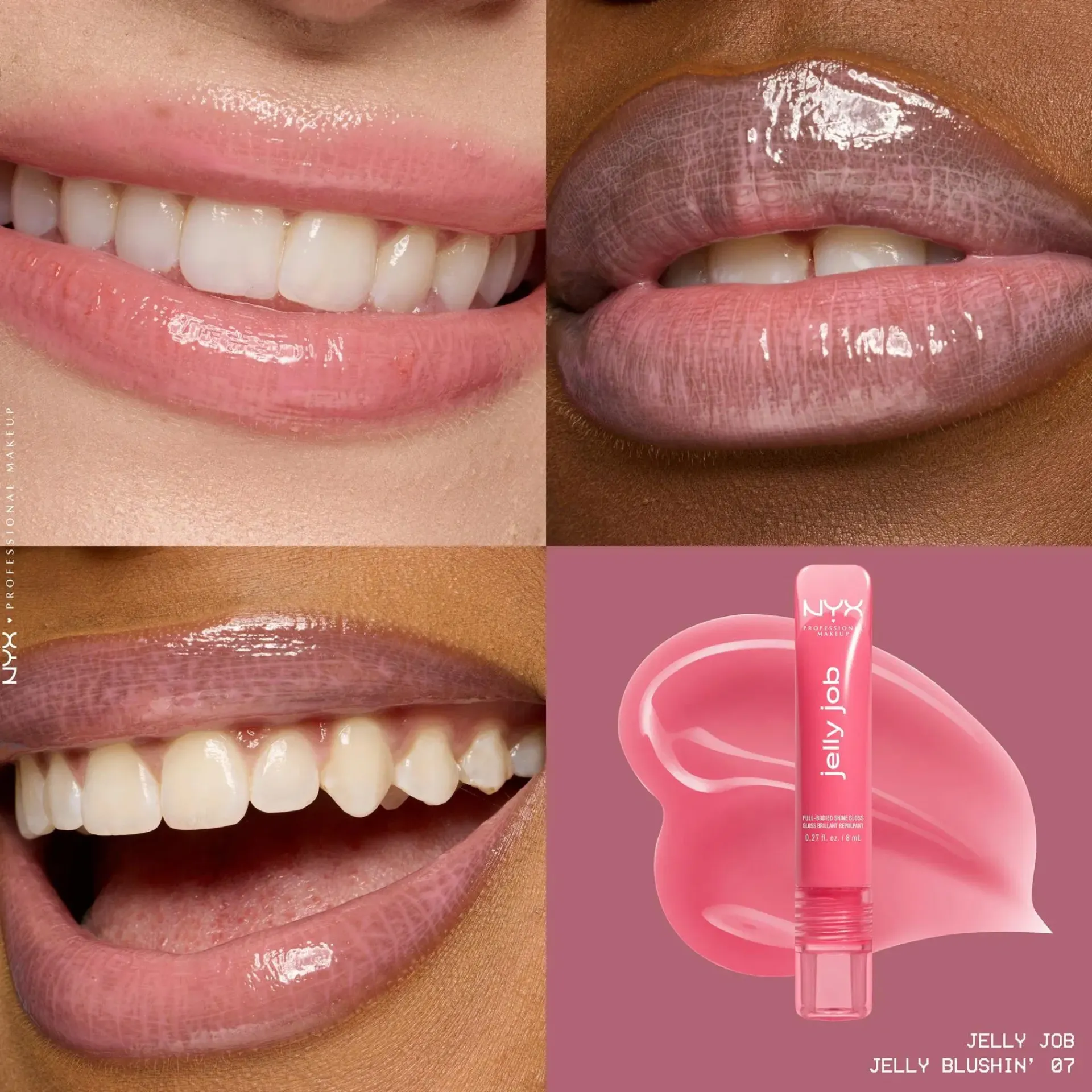 NYX Professional Makeup Huulimeikit<Jelly Job Gloss -huulikiilto 8 ml