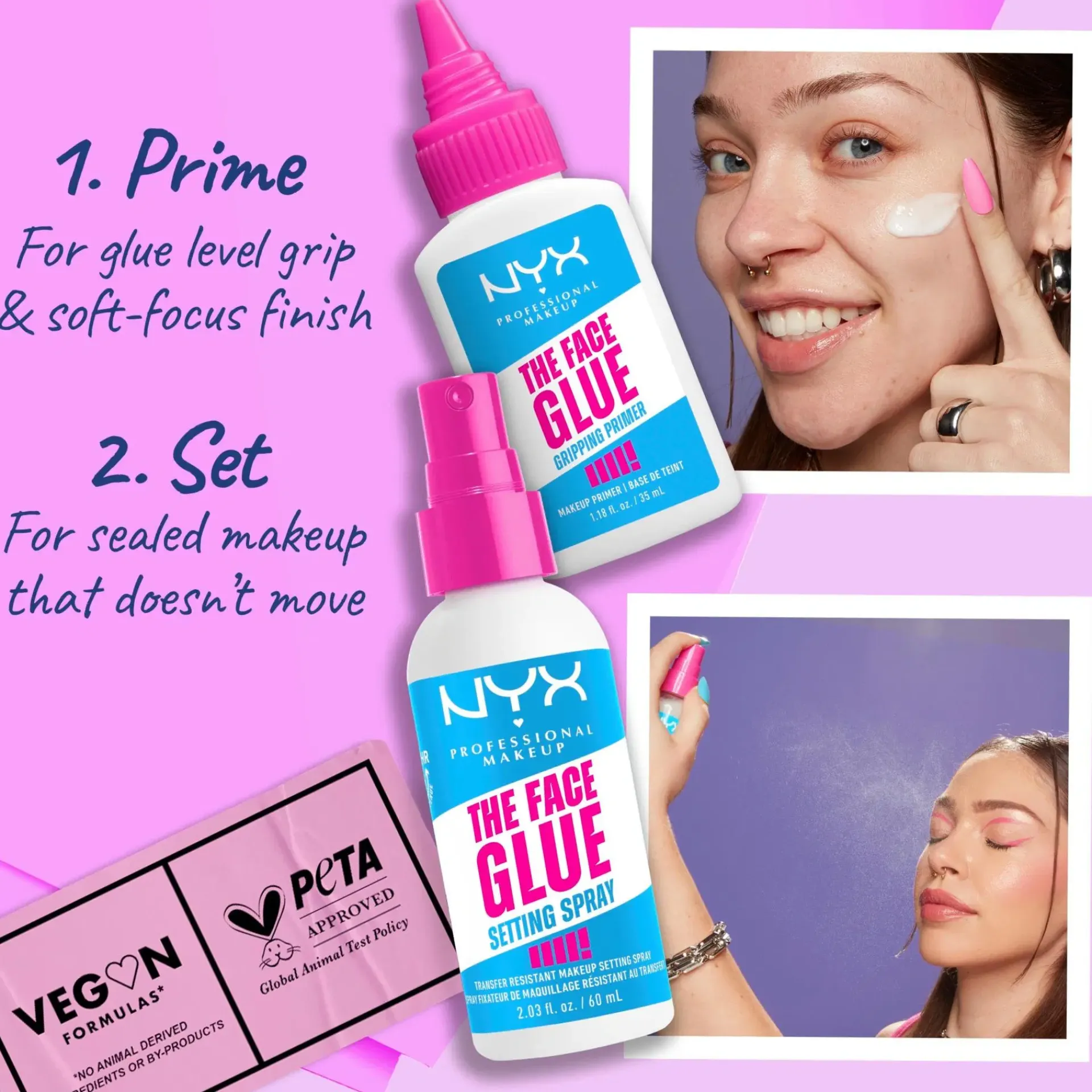 NYX Professional Makeup Kasvomeikit<The Face Glue meikinpohjustusvoide 35 ml