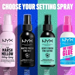 NYX Professional Makeup Kasvomeikit<The Face Glue Setting Spray meikinkiinnityssuihke 60 ml