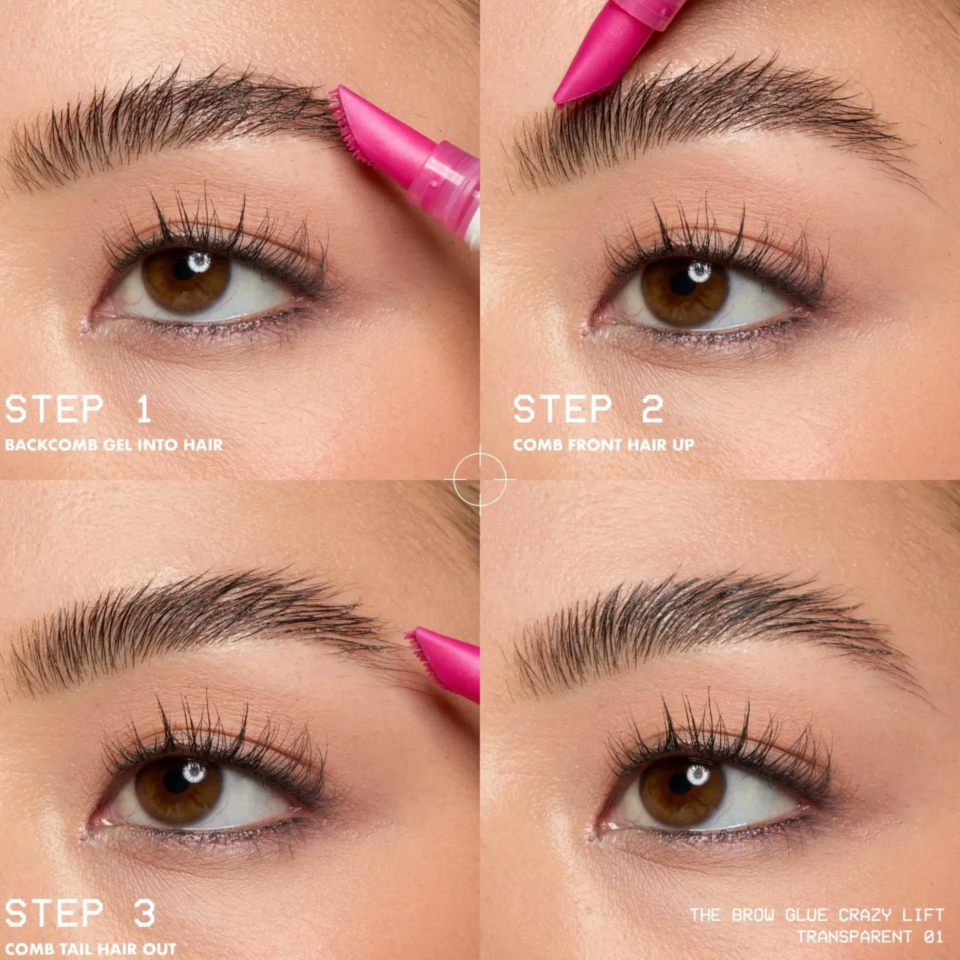 NYX Professional Makeup Silmämeikit<The Brow Glue Crazy Lift Pitkäkestoinen Kulmageeli 01 Transparent 7 ml