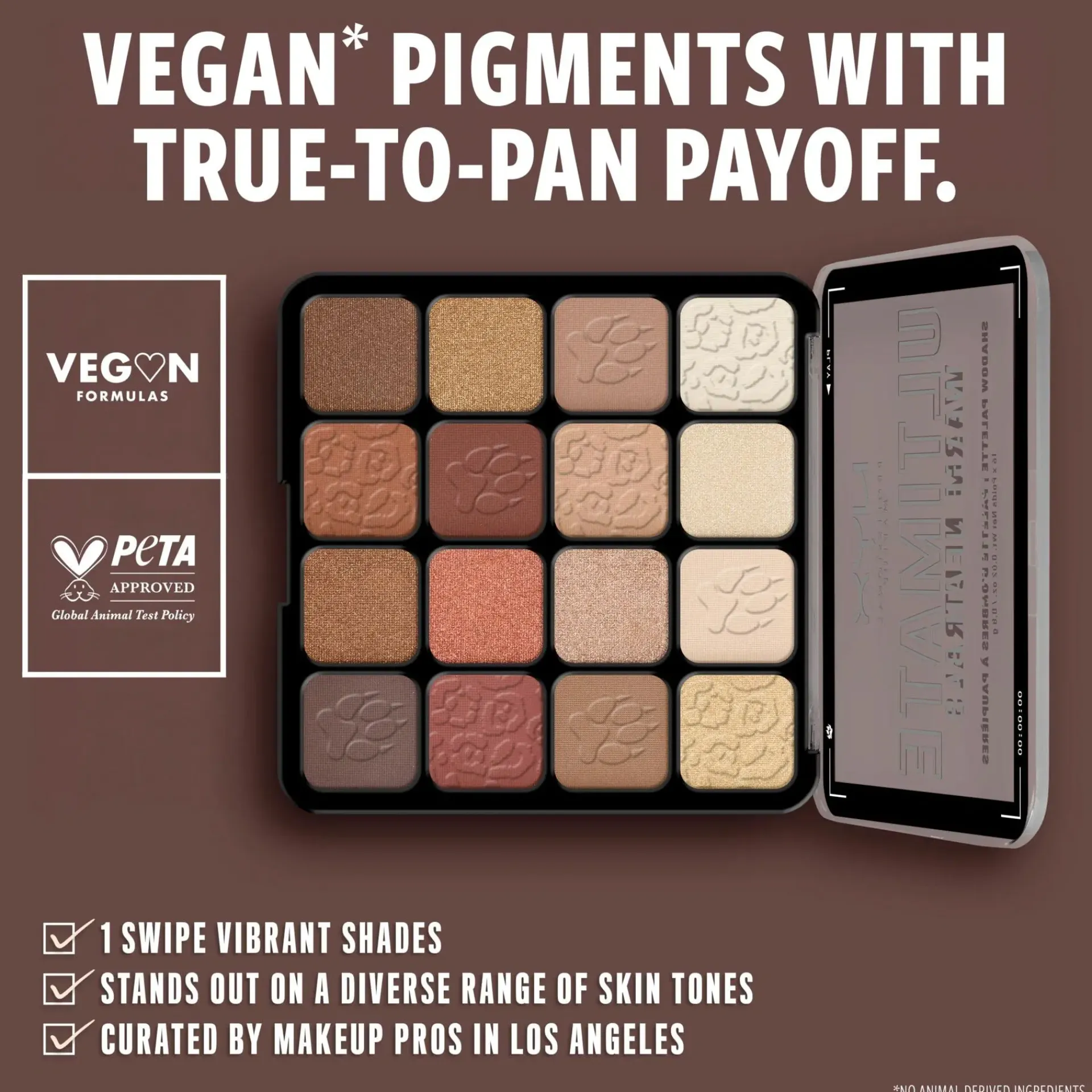 NYX Professional Makeup Silmämeikit<Ultimate Shadow Palette -luomiväripaletti 05W Warm Neutrals 13,28 g