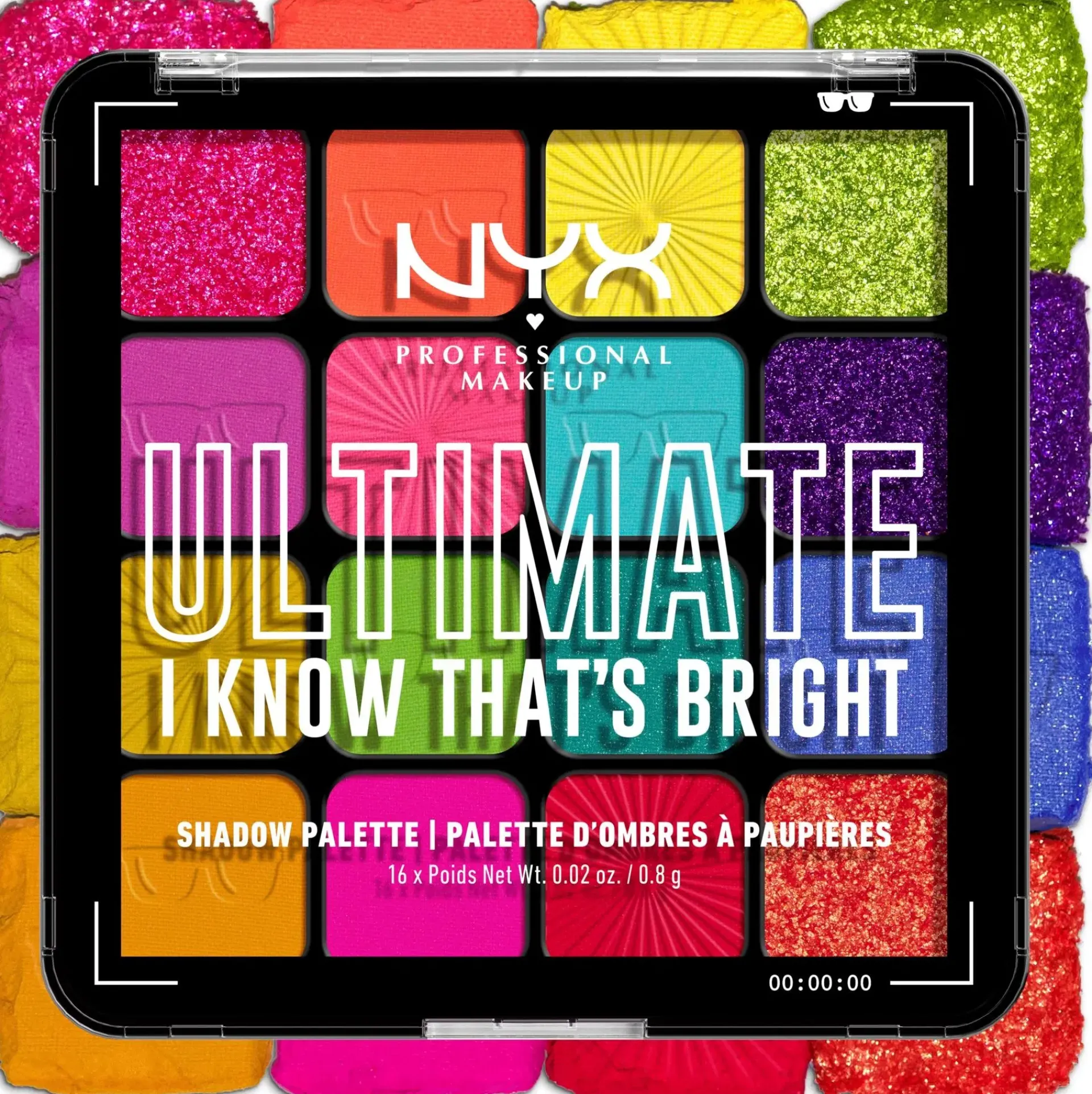 NYX Professional Makeup Silmämeikit<Ultimate Shadow Palette -luomiväripaletti 04W I Know That's Bright 13,28 g