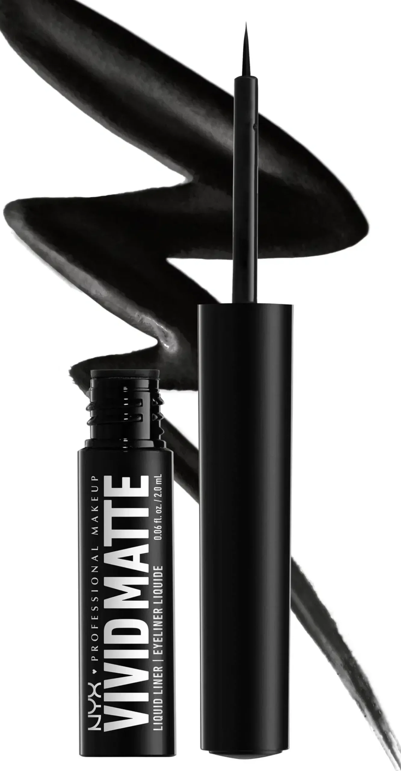NYX Professional Makeup Silmämeikit<Vivid Matte Liquid Liner silmänrajauskynä 2 ml 01 BLACK