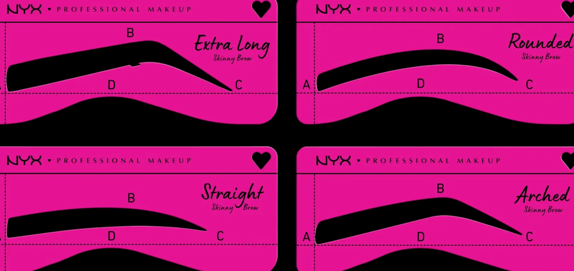 NYX Professional Makeup Silmämeikit<Zero To Brow -kulmasapluuna 01 For Skinny Brows