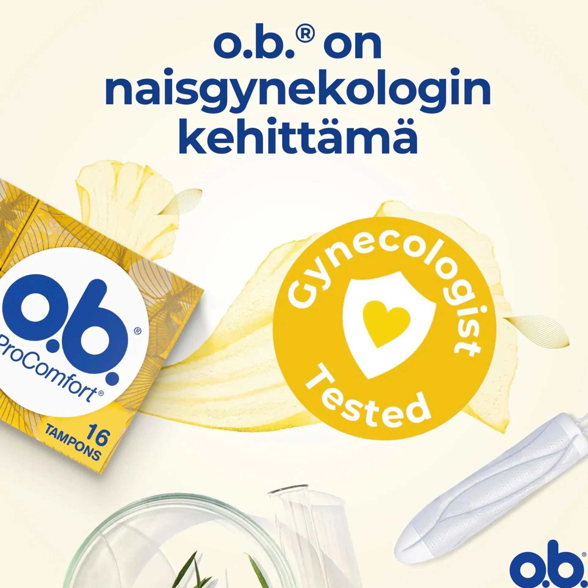 o.b. Kuukautiset Ja Intiimihygienia<® ProComfort® Mini, 16 kpl
