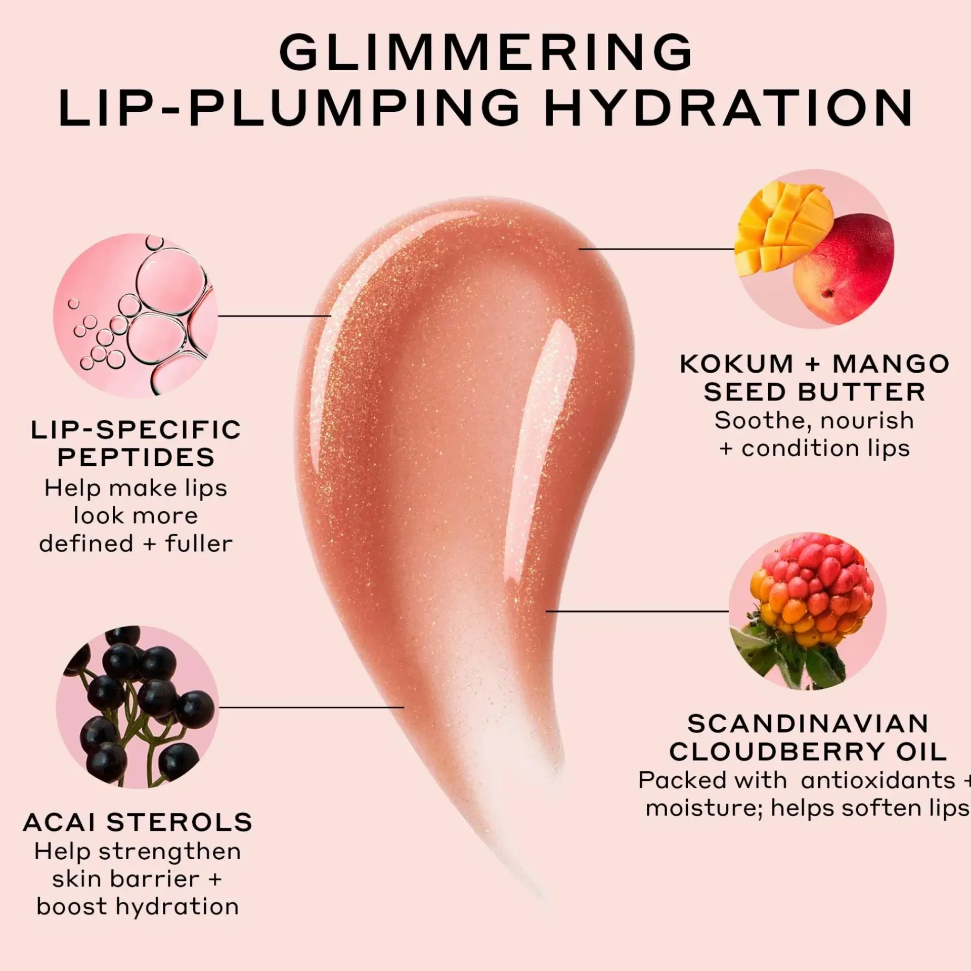 Ole Henriksen Kasvojenhoito<Pout preserve Glimmer lip treatments Strawberry Sorbet huulivoide 12ml