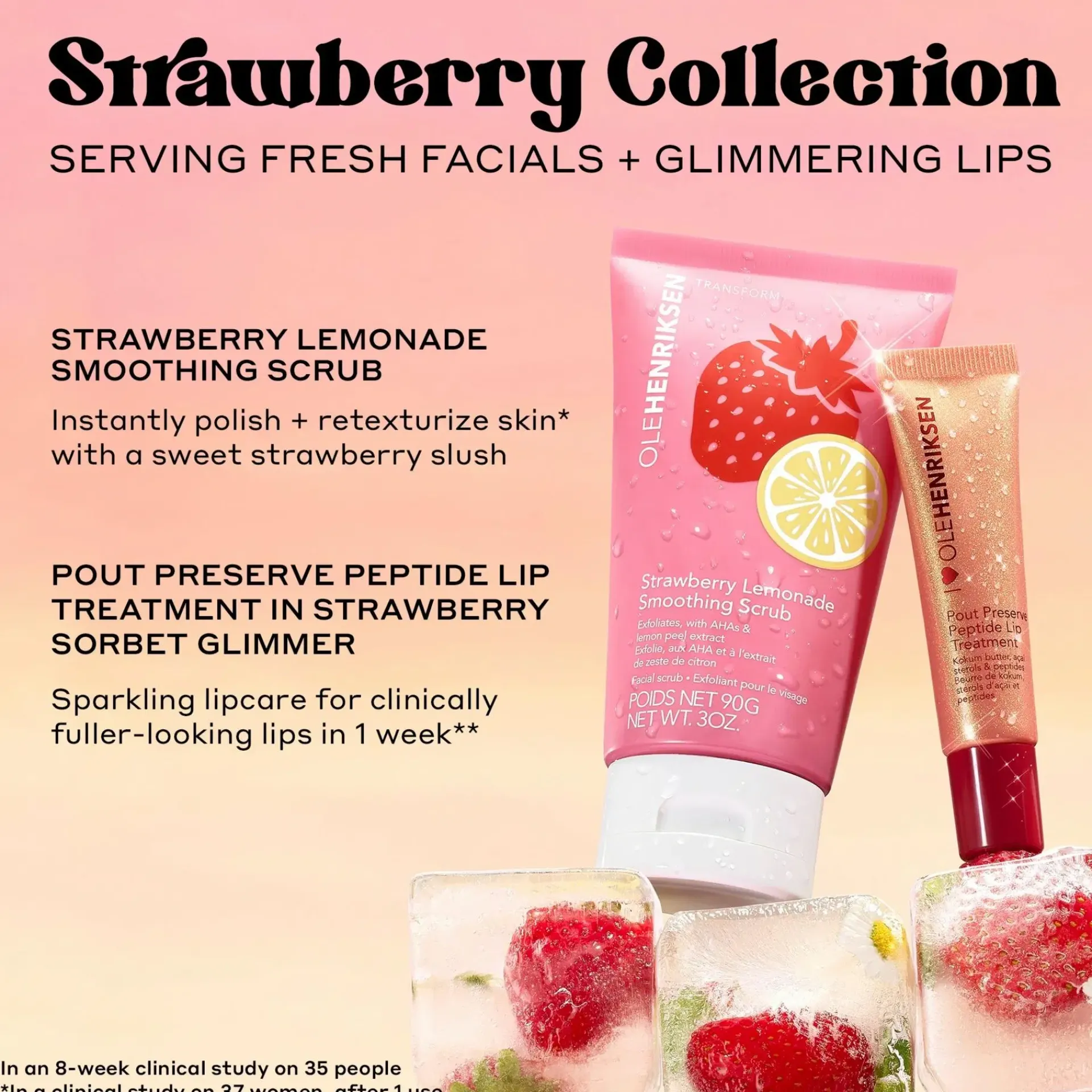 Ole Henriksen Kasvojenhoito<Transform Strawberry Lemonade Smoothing Scrub kasvokuorinta 90ml