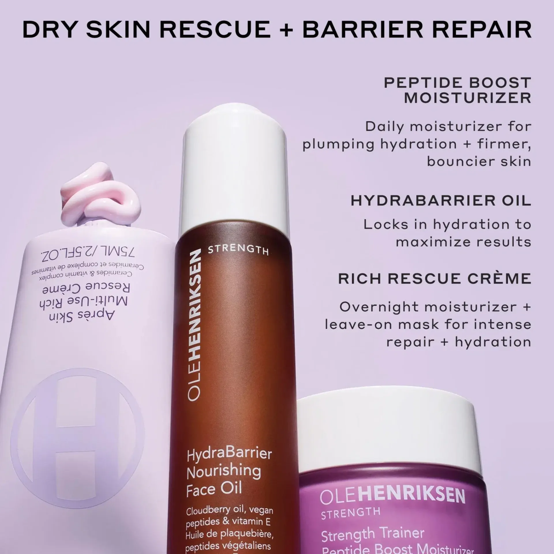 Ole Henriksen Ihonhoidon Tehoaineet|Kasvojenhoito<OleHenriksen Strength Trainer Peptide Boost Moisturizer kasvovoide 50 ml